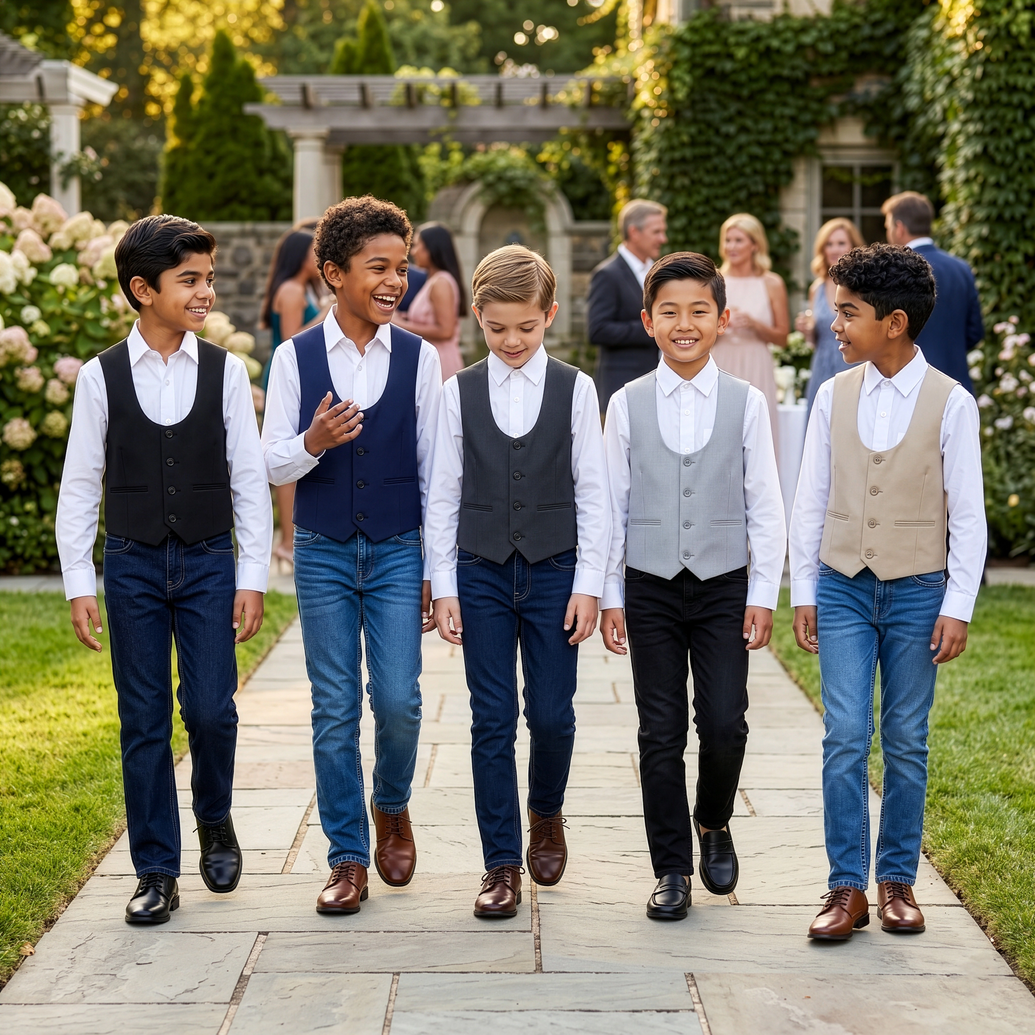 Zegarie Little & Big Boys Tailored Fit Suit Separates Vest Only