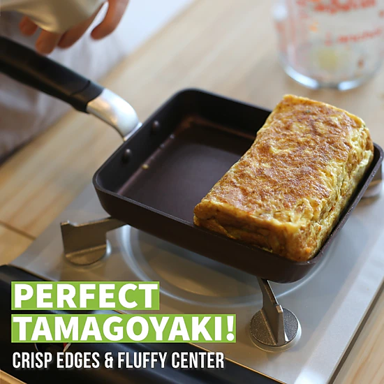 TECHEF - Tamagoyaki Japanese Omelette Pan/Egg Pan - Medium/Purple