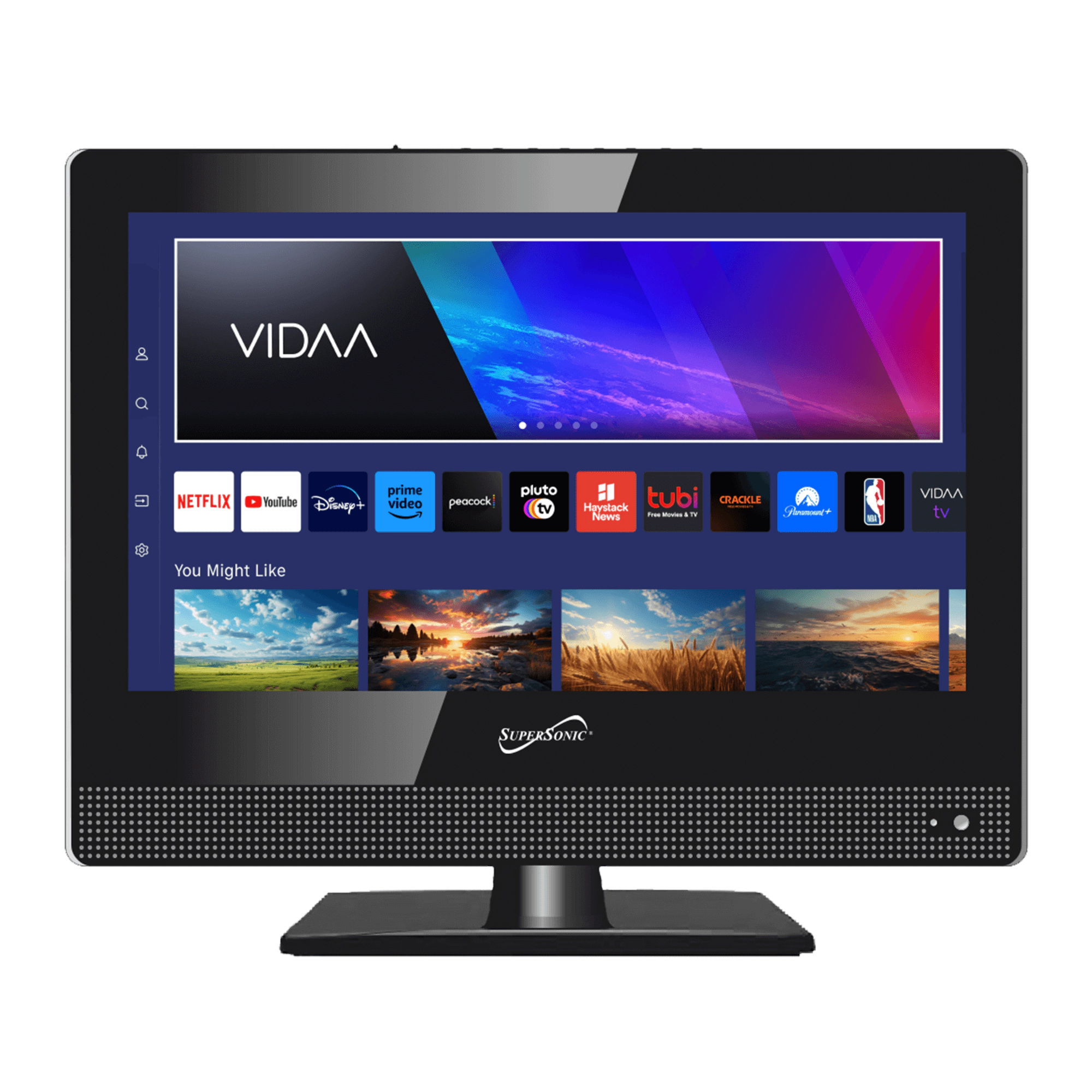 Supersonic 15" VIDAA  LED Smart TV with Built-In WiFi