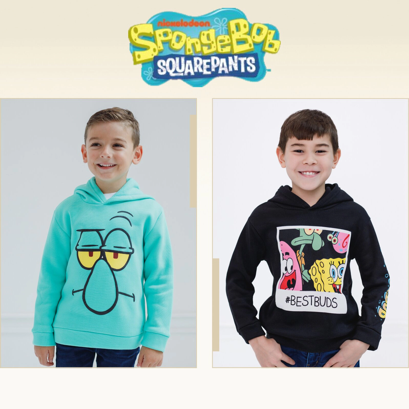 Nickelodeon SpongeBob SquarePants Boys' Fleece Pullover Hoodie