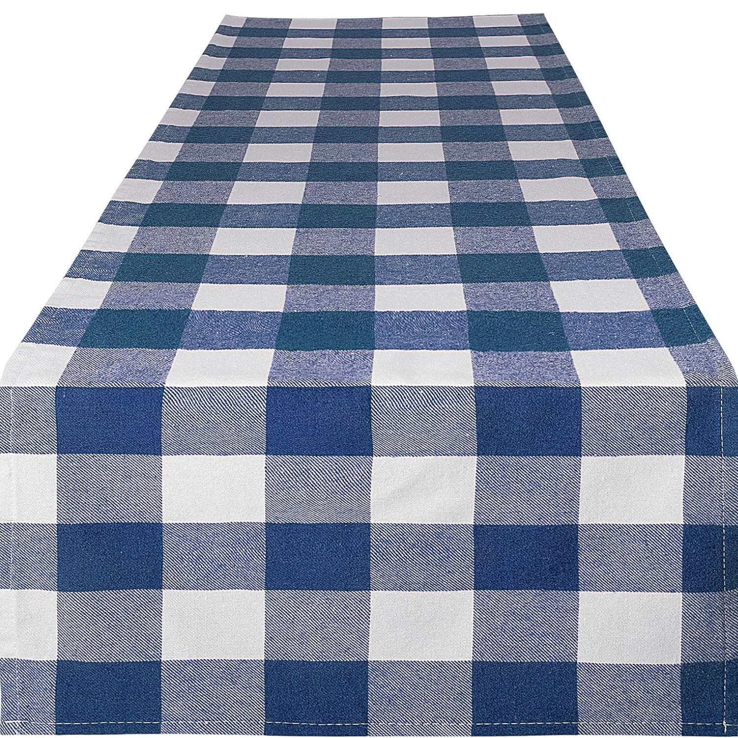 Zulay Home 14"x72" Table Runner - Thick Poly Cotton Buffalo Plaid Runners