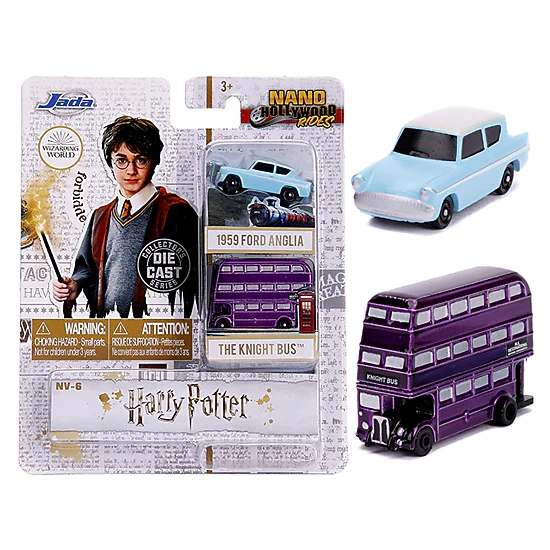 Jada "Harry Potter" 2 Piece Set "Nano Hollywood Rides" Diecast Models By Jada