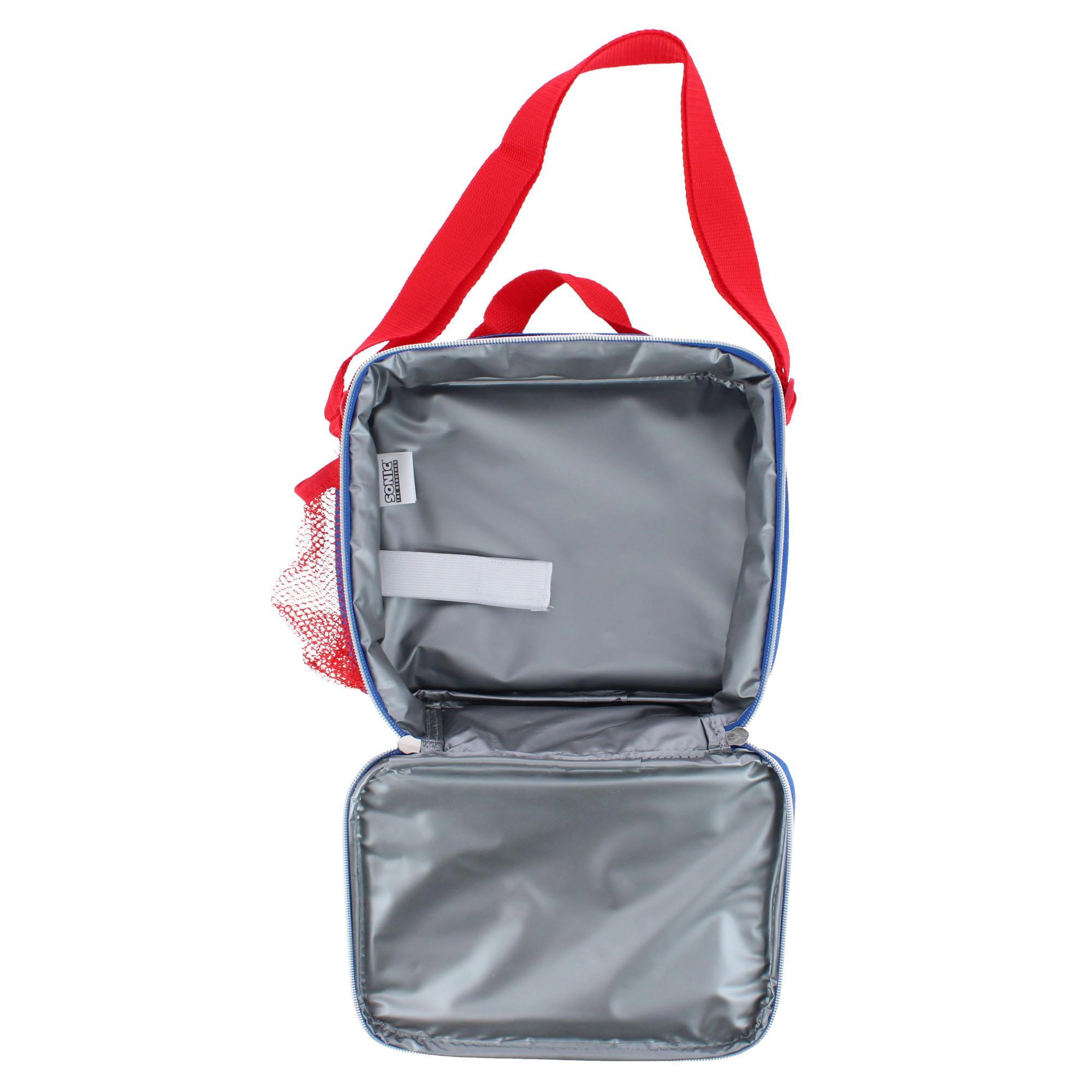 CTM Boy's Sonic the Hedgehog Lunchbox with Side Pocket