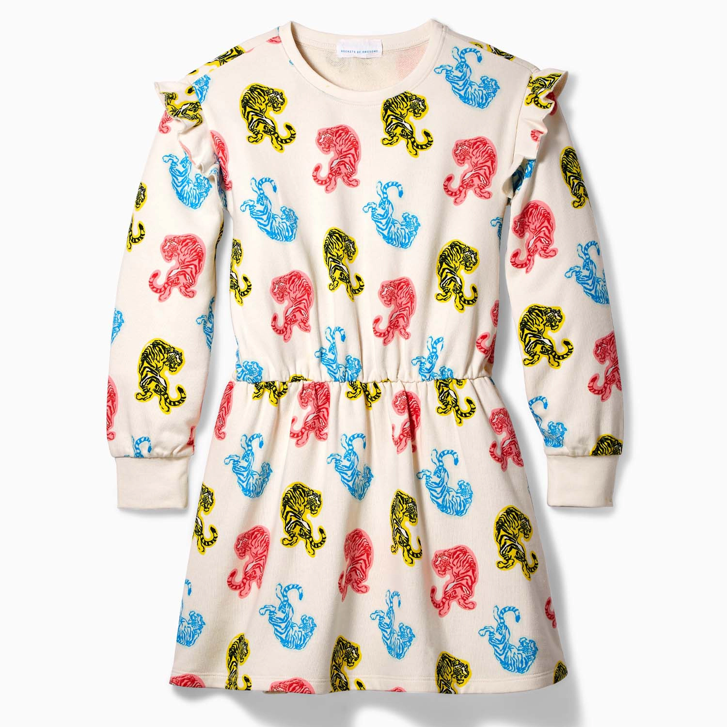 Rockets of Awesome Tiger Ruffle Dress for Girls