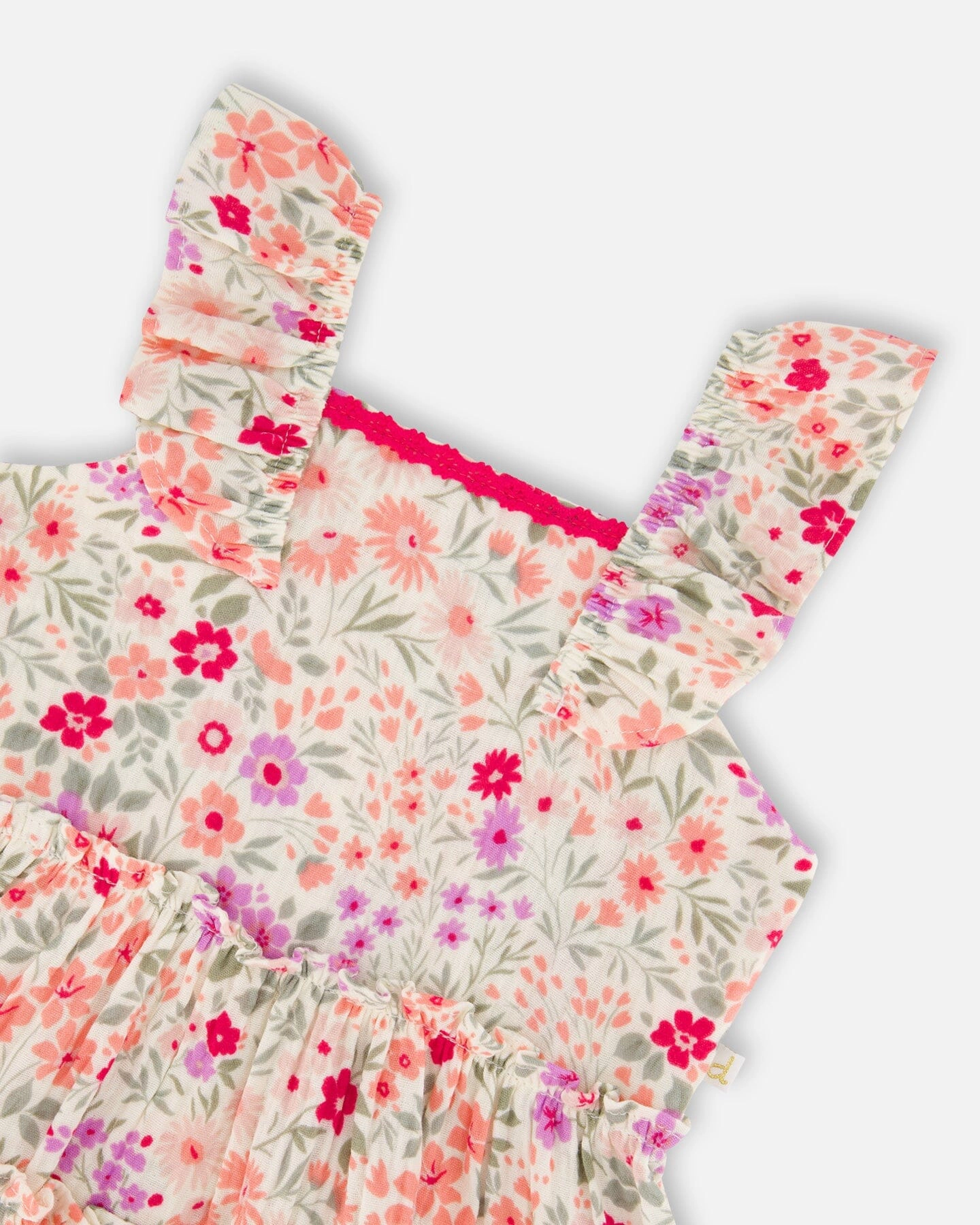 Deux par Girls Tunic and Organic Cotton Capri Set Printed Flowers