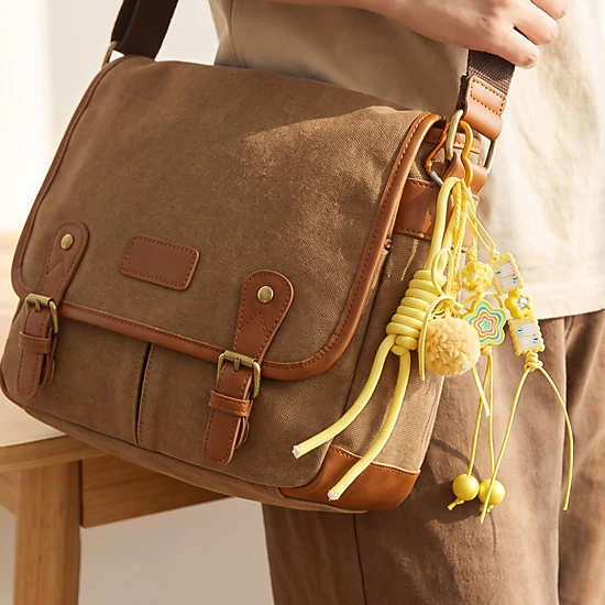 Alilang Womens Bag Charm with Hanging Strap and Decorative Accents