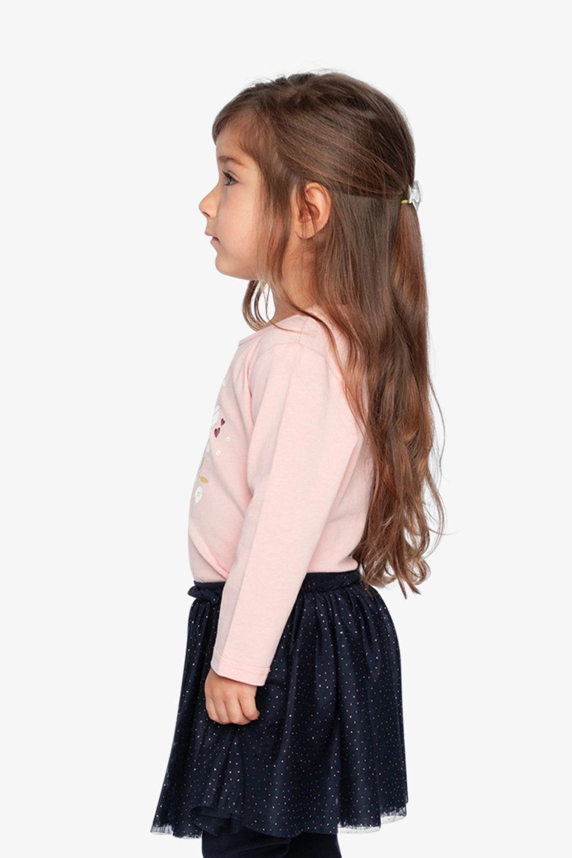Deux par Girls Angel Graphic Organic Cotton Long Sleeve T-Shirt