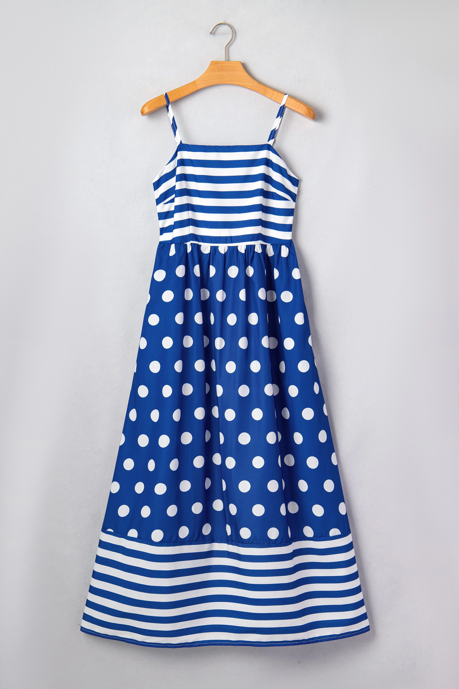 Threaded Pear Womens Dorothy Spaghetti Straps Maxi Dress
