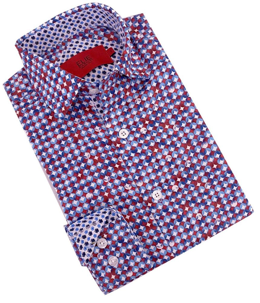 Elie Balleh Boys Slim Fit Printed Short Sleeve Shirt