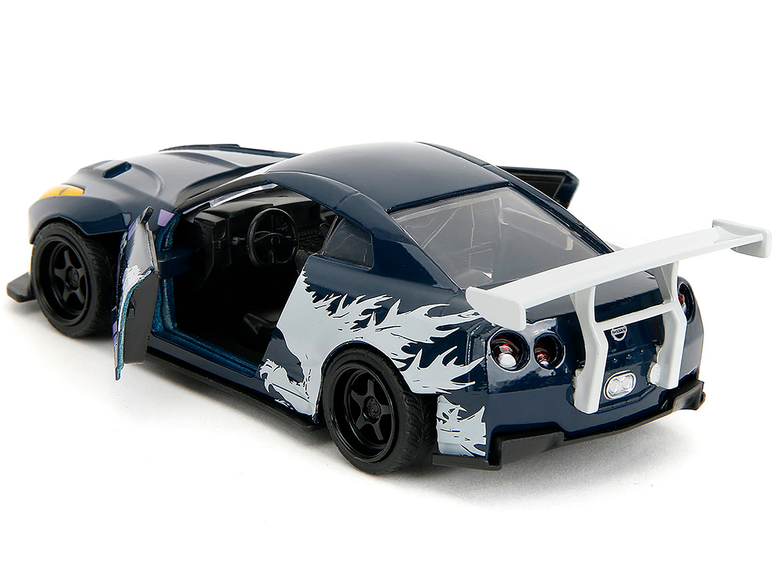 Jada 2009 Nissan GT-R (R35) Ben Sopra Dark Blue with Graphics "Godzilla" "Hollywood Rides" Series 1/32 Diecast