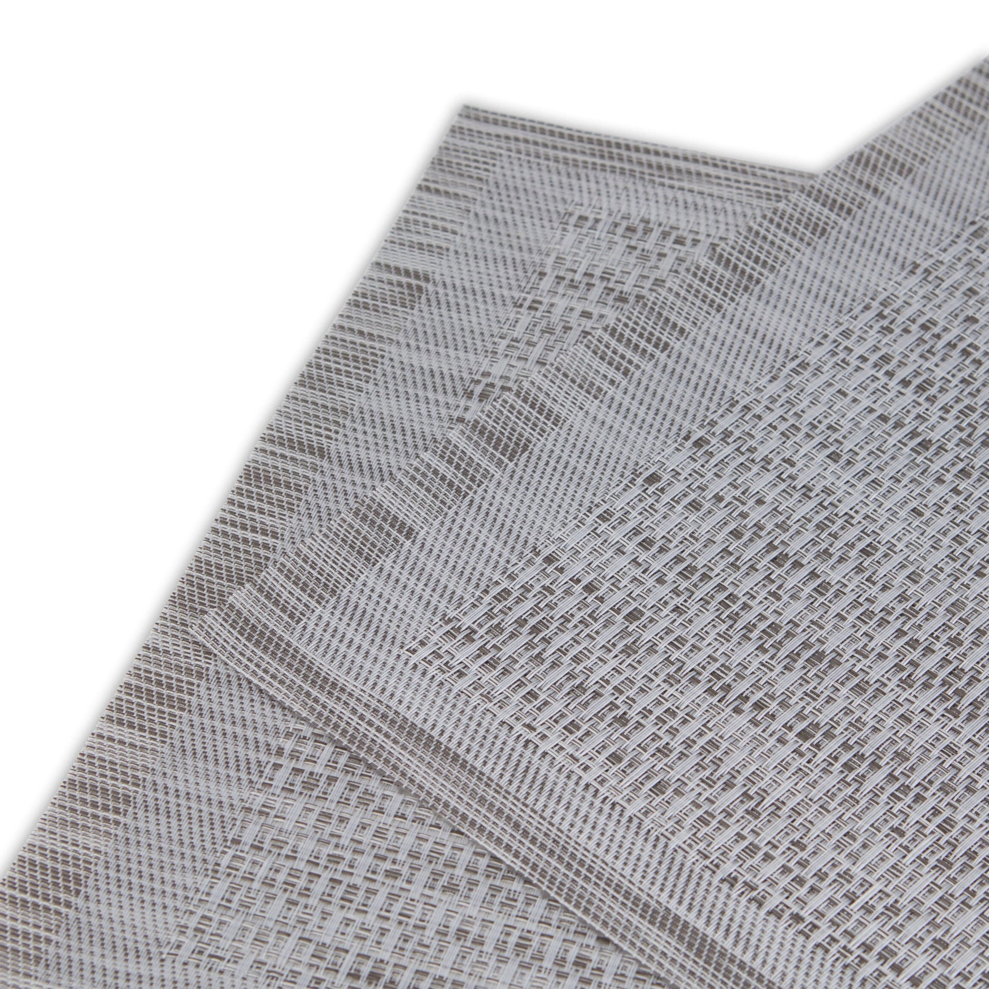 Dainty Home Geneva Woven Vinyl Reversible Rectangular 12" x 18" Placemat Set of 6