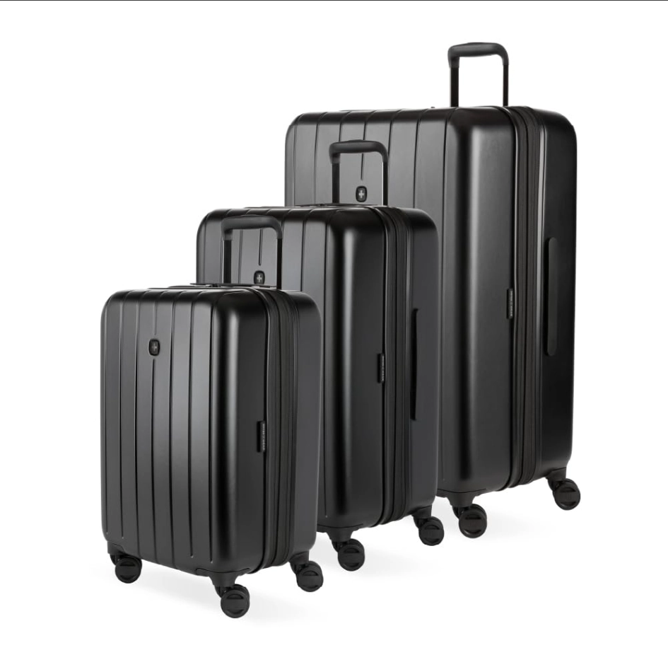 SwissGear Unisex Wanderlust Pro Hardside Expandable Spinner Luggage 3-Piece Set