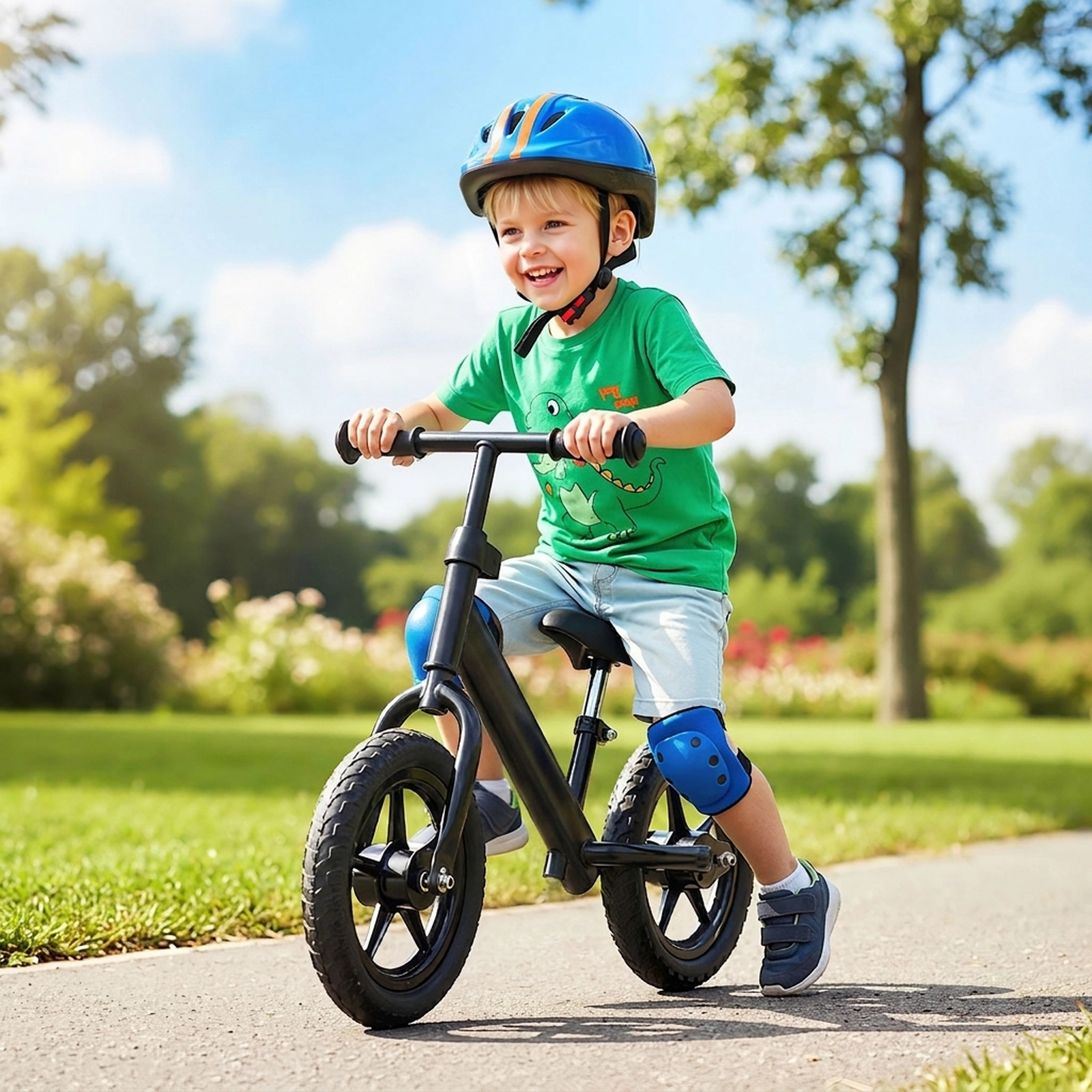 Toddler Balance Bike Ages 2-5 Adjustable Seat 11-in Puncture-Free Tires 6.3-lb Carbon Steel Frame