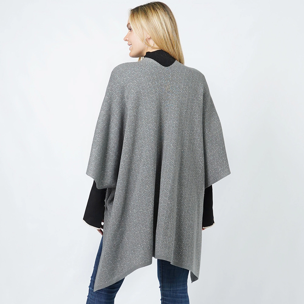 Truedames Women Rulex Knit Ruana Vest Poncho