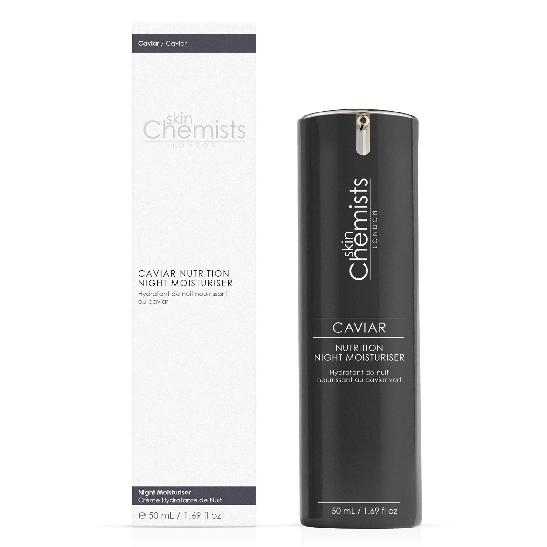 skinChemists Caviar Nutrition Night Moisturiser 50ml - Anti-Aging Hydrating Night Cream