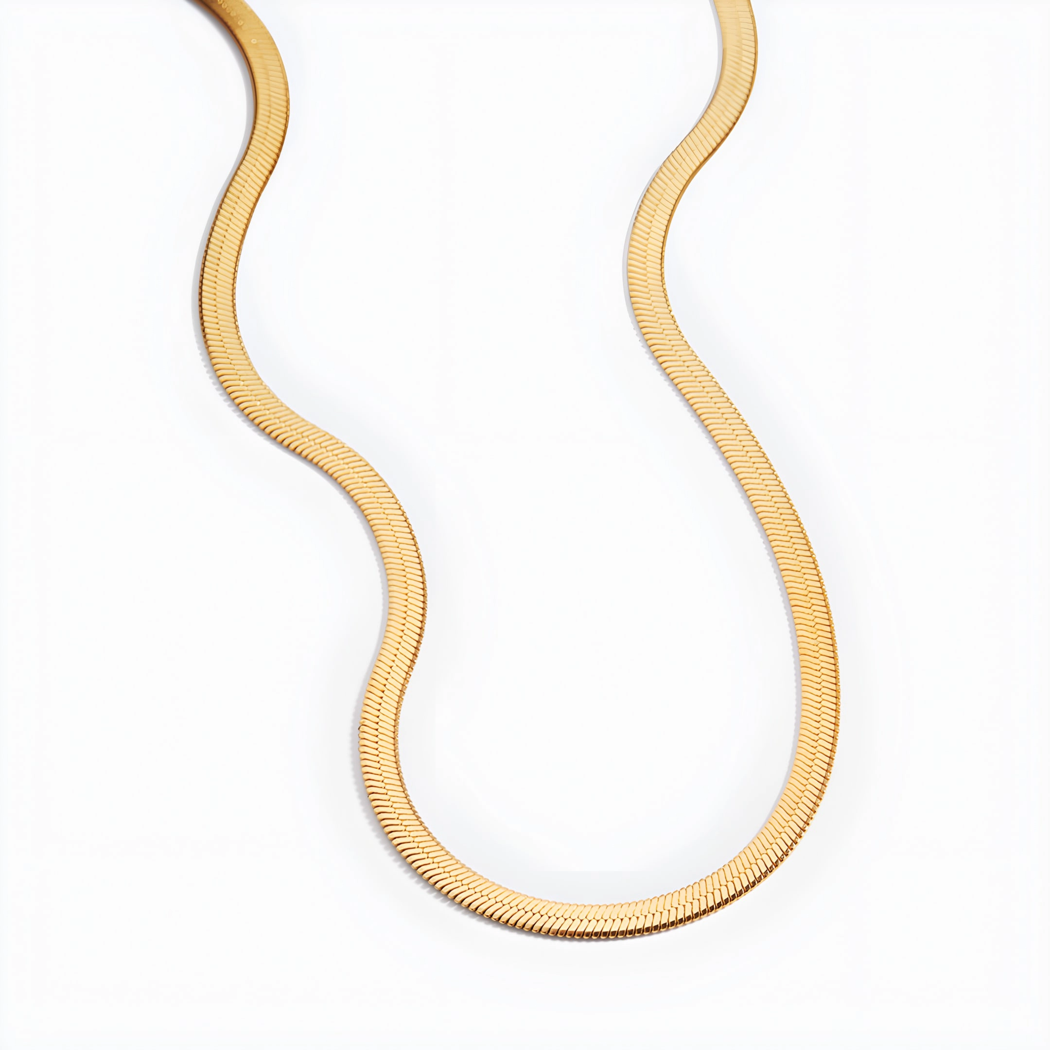 Mint & Lily Women's Herringbone Chain Necklace