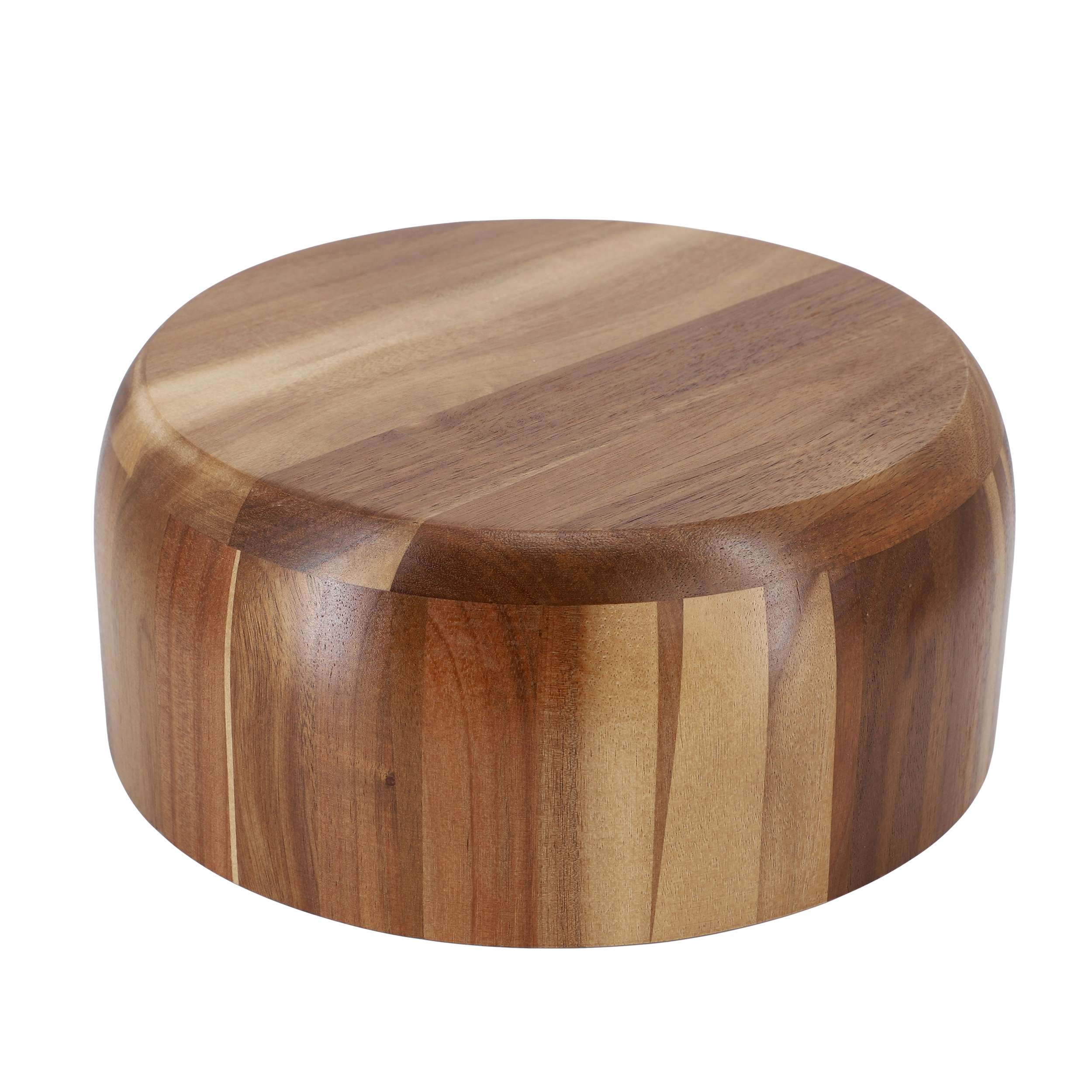MegaChef 10.5 Inch Large Acacia Wood Salad Bowl