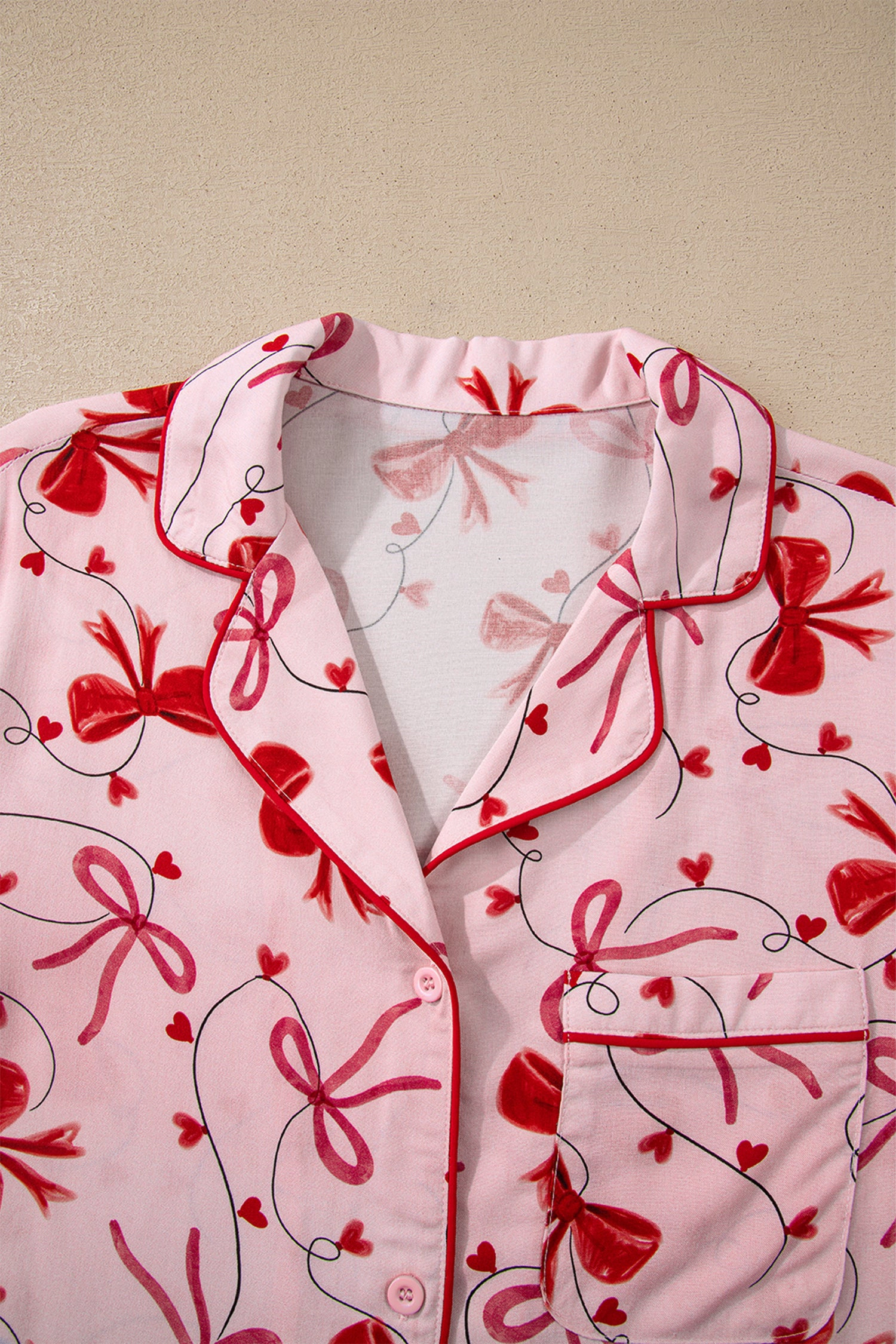 Threaded Pear Women's Laurel Pcs Pajama Set Long Sleeve Top