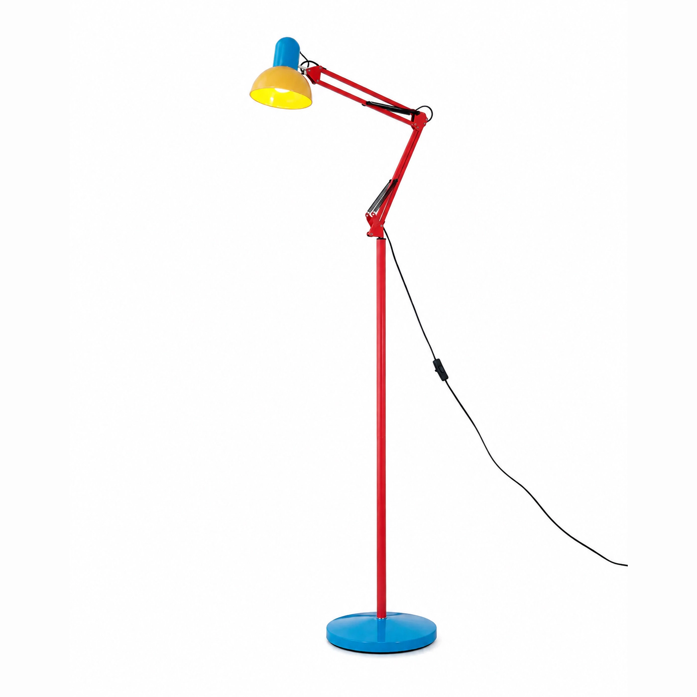 Modern Adjustable Dome Swing Arm Floor Lamp