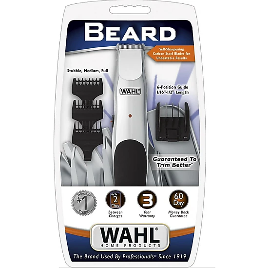 Wahl Groomsman Beard and Mustache Trimmer - Rechargeable Grooming Kit ...