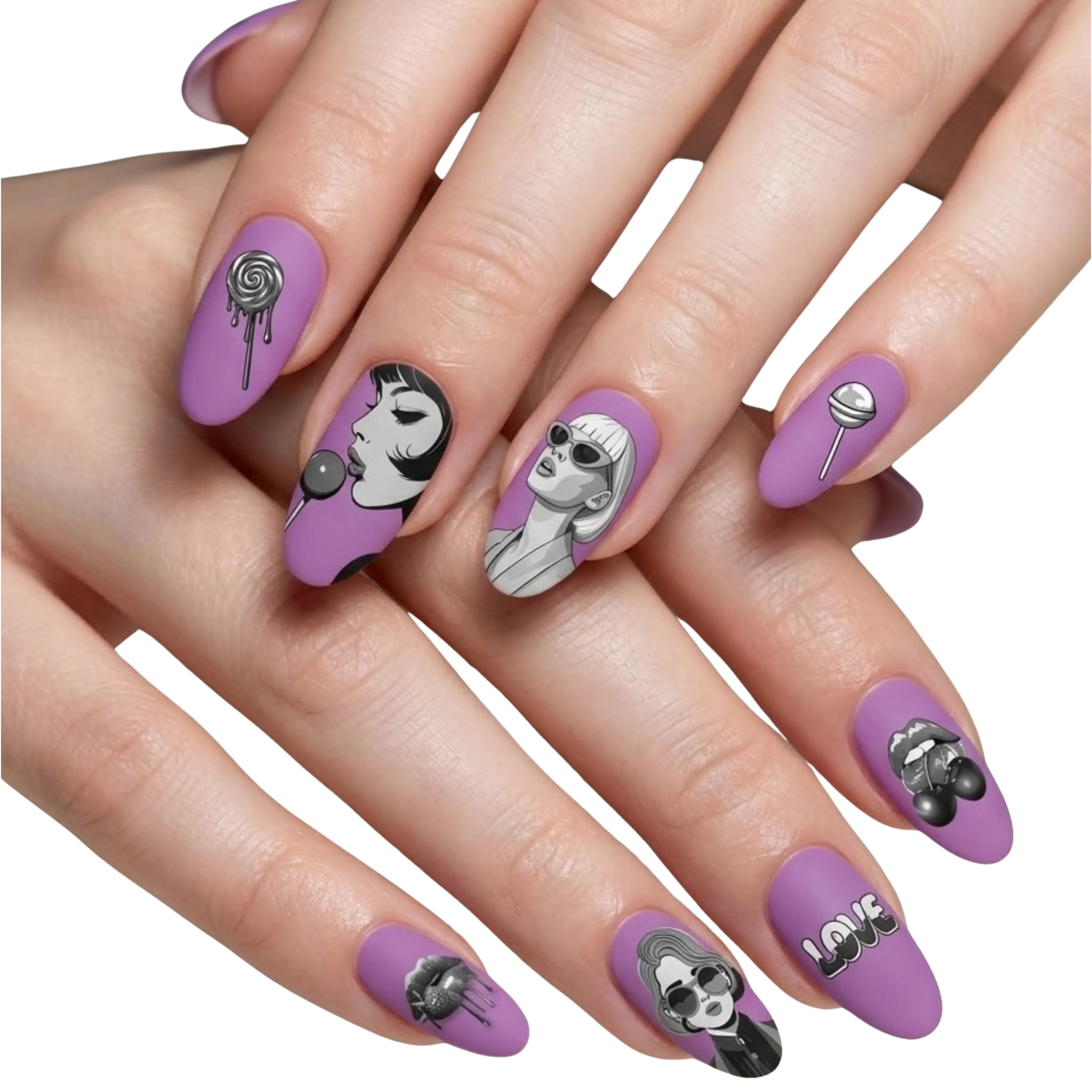 XPNail Women's 2-Pack Bundle of Nail Polish Strips Popp 16ct