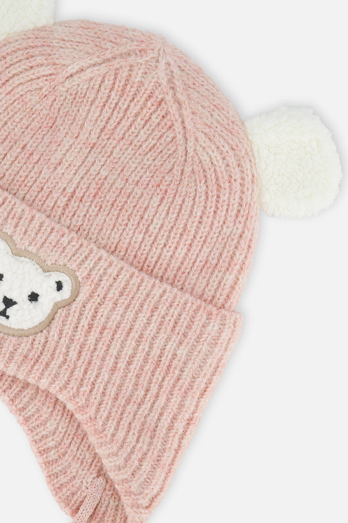 Deux par Girls Winter Knit Hat with Ear Flaps and Ears