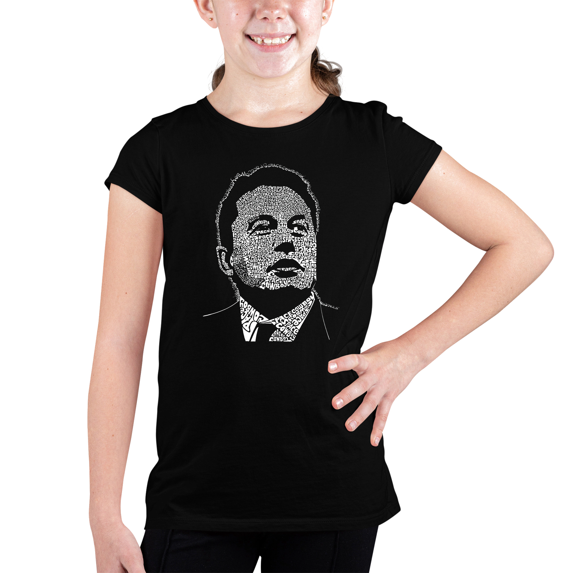LA Pop Art Girls Word T-Shirt - Elon Musk