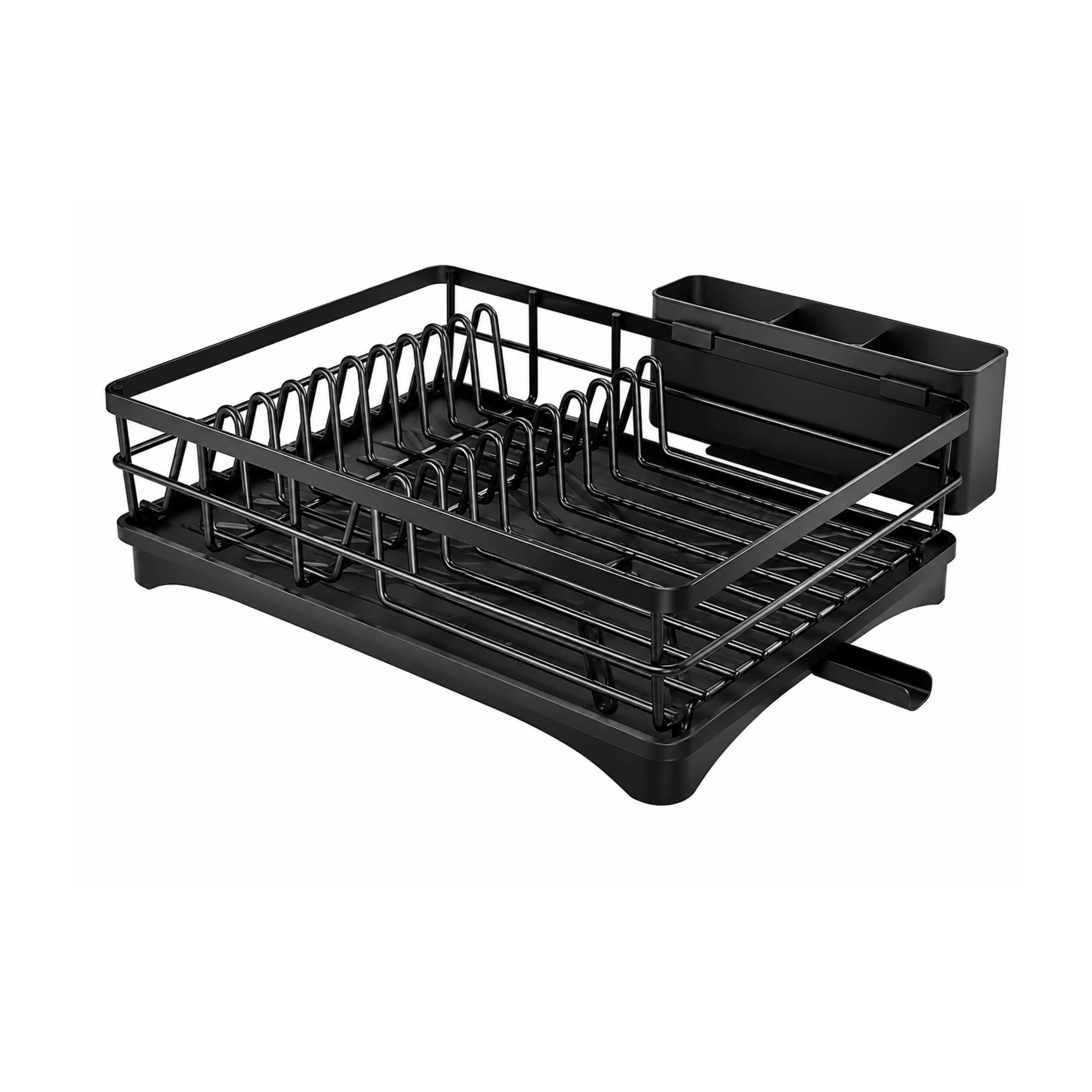 Stock Preferred Stainless Steel Dish Drying Rack with Drainboard 11.8x16.7 Inch