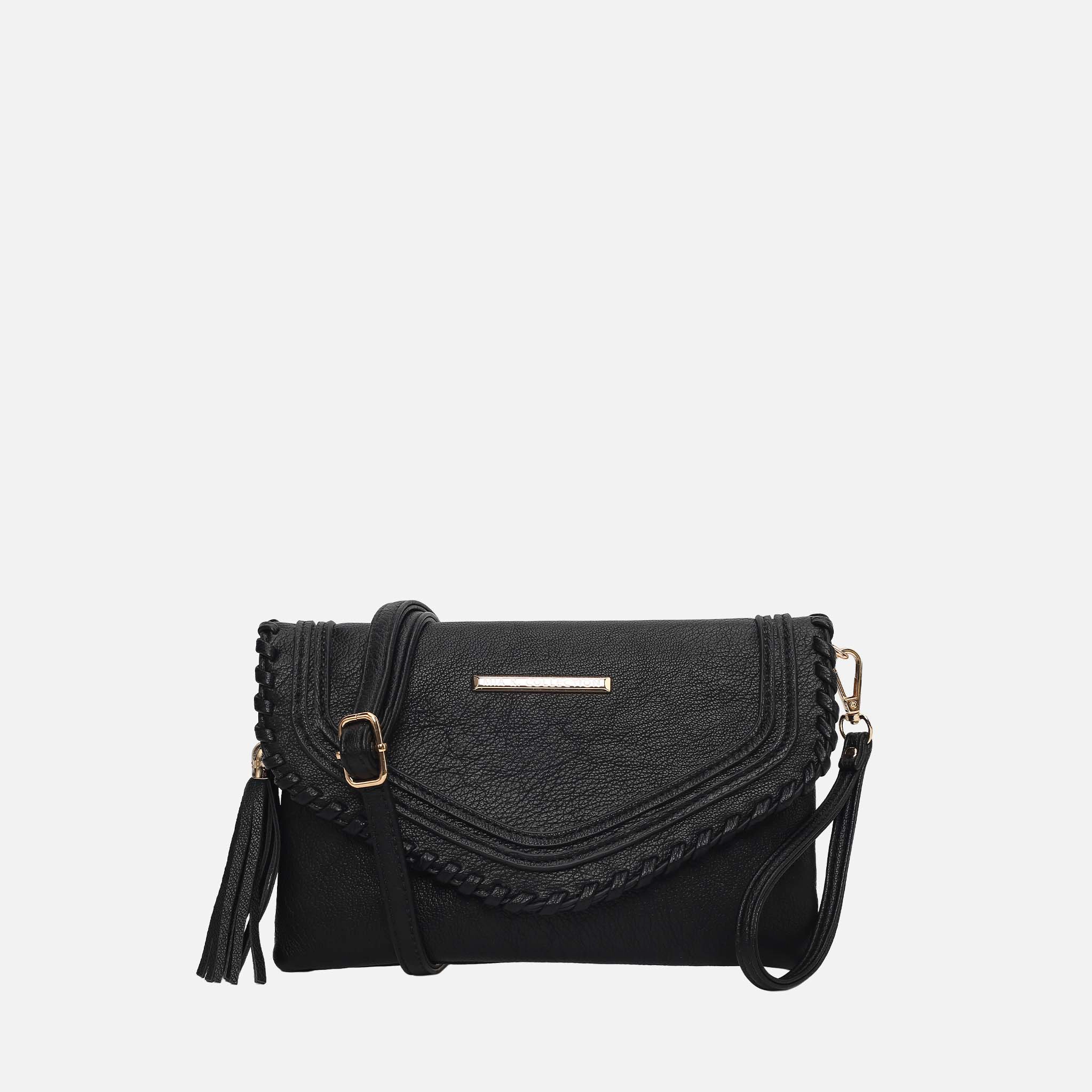 Mia K Collection Remi Vegan Leather Convertible Shoulder Bag