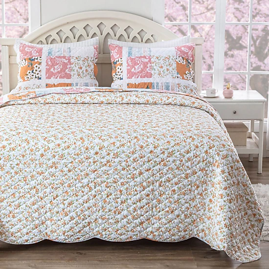Greenland Home Everly Shabby Chic 3 Piece s Quilt Set