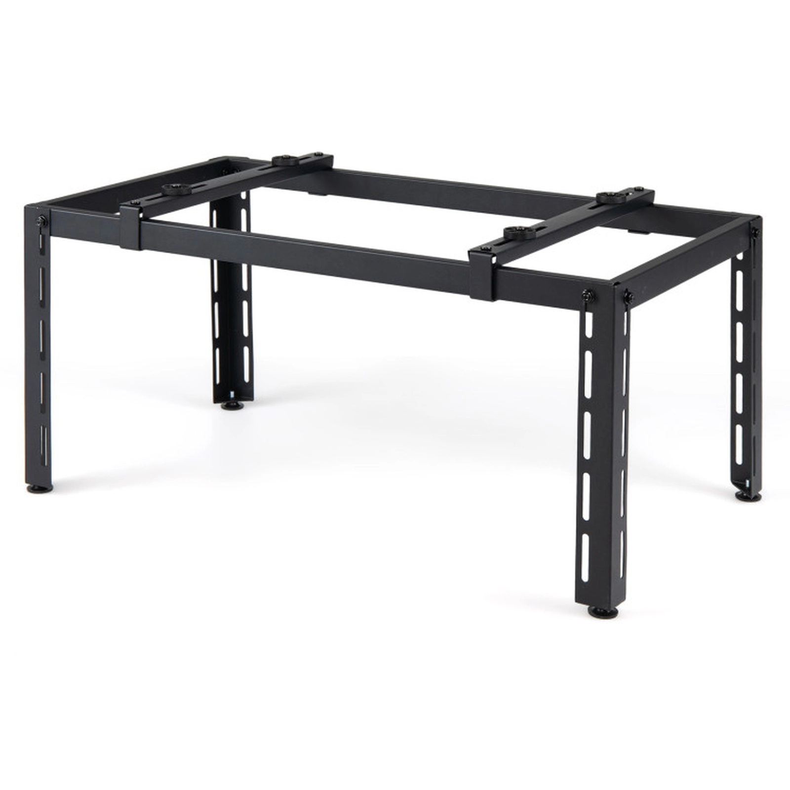 SUGIFT Black 400-lb Capacity Height Adjustable Outdoor Mini Split Condenser Stand and Ground Mount Base