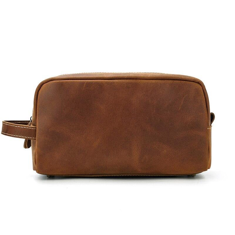Steel Horse Leather Unisex The Wanderer Toiletry Bag |