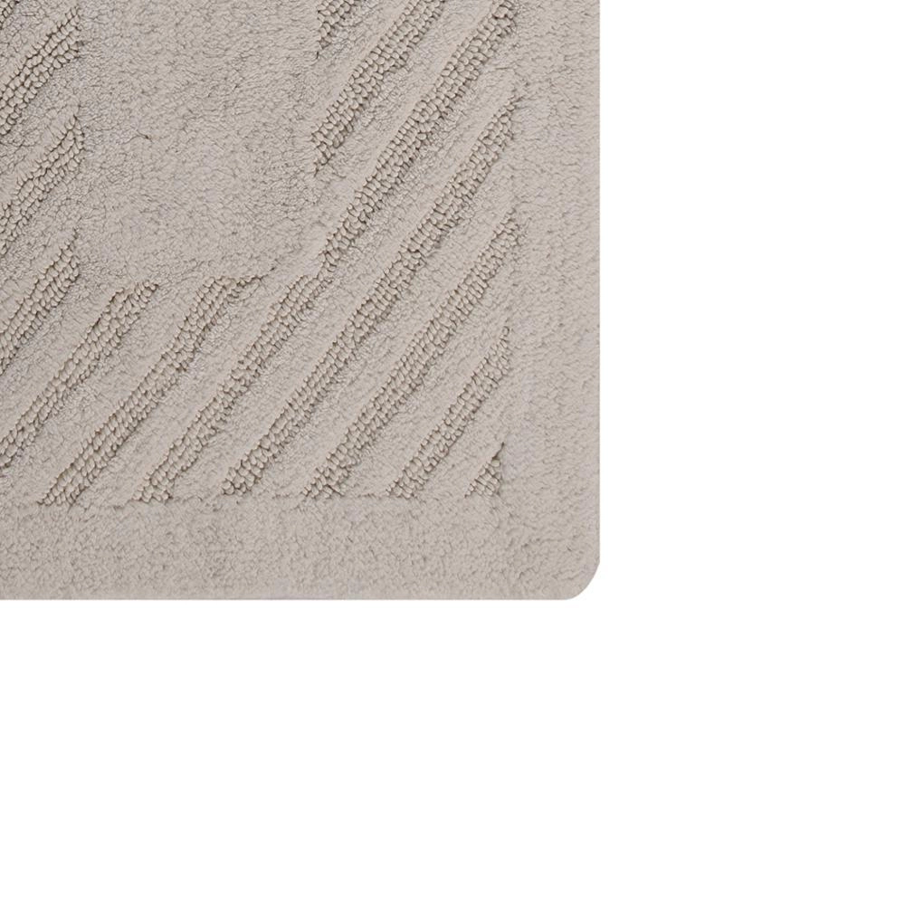 Diagonal Racetrack 100% Cotton Reversible Bath Rug By Knightsbridge