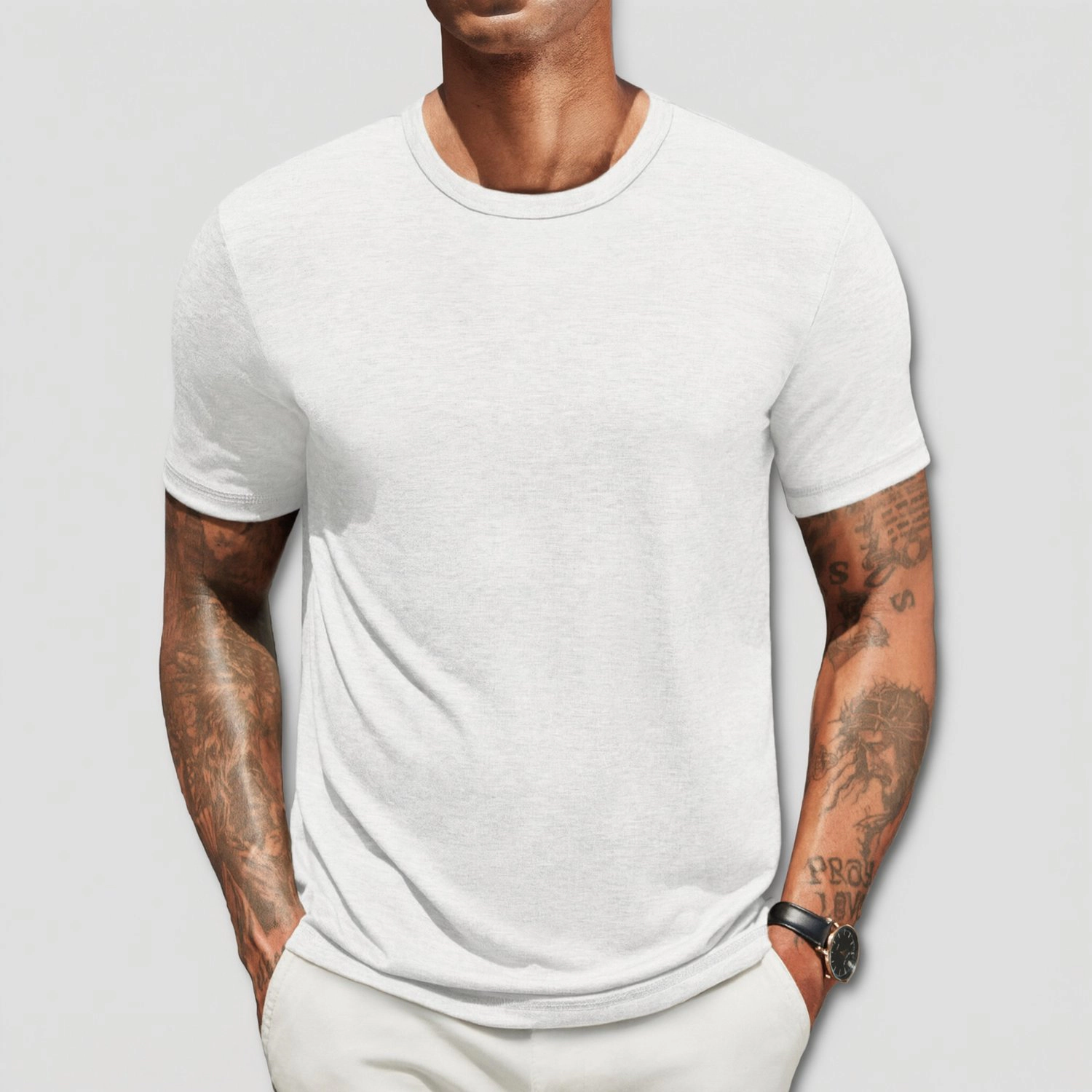 COOFANDY Mens Basic Short Sleeve T-Shirts  Crew Neck Solid Color Casual Tees