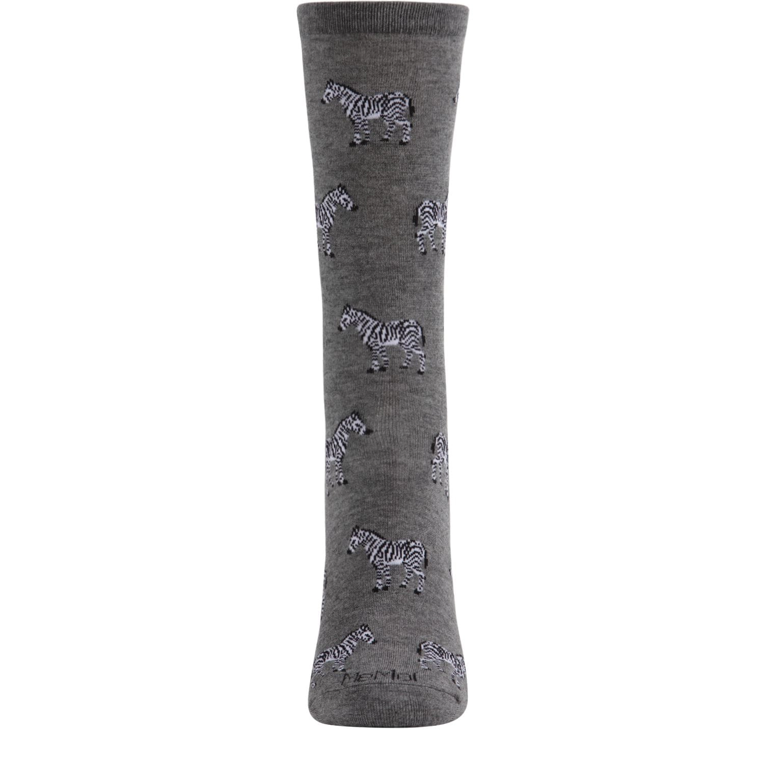 MeMoi Zebras Bamboo Blend Crew Socks