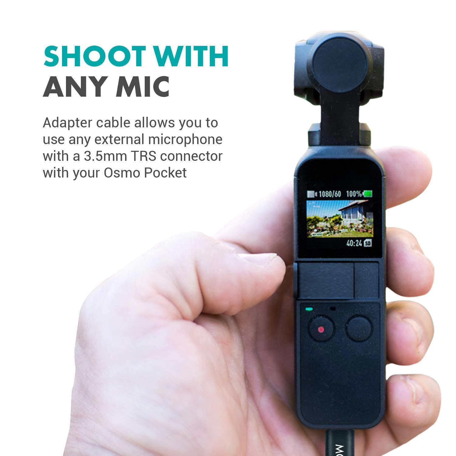 Movo DM1P Lavalier Microphone Compatible with The DJI OSMO Pocket