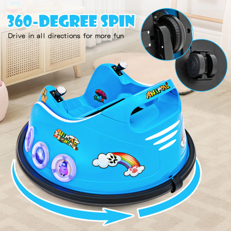 Hivvago 12V Electric Ride On Car with Remote Control and Flashing LED Lights