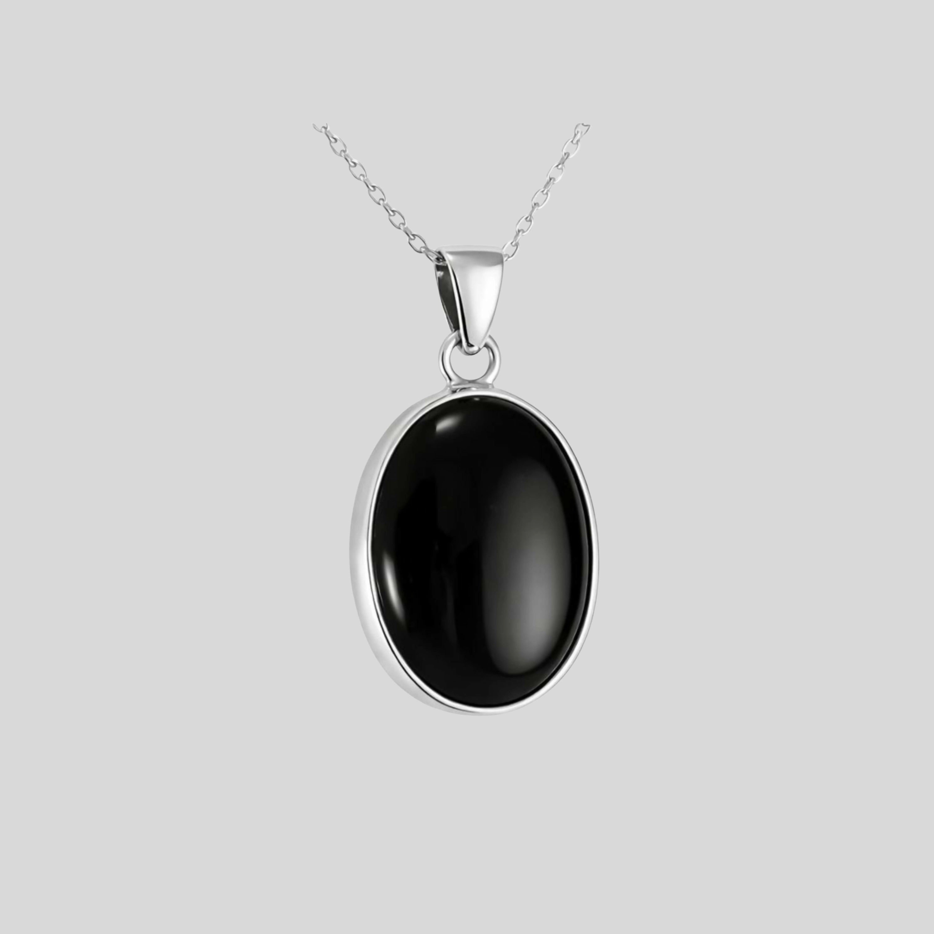 Wear Sierra Unisex Sterling Silver Oval Handmade pendant Necklace