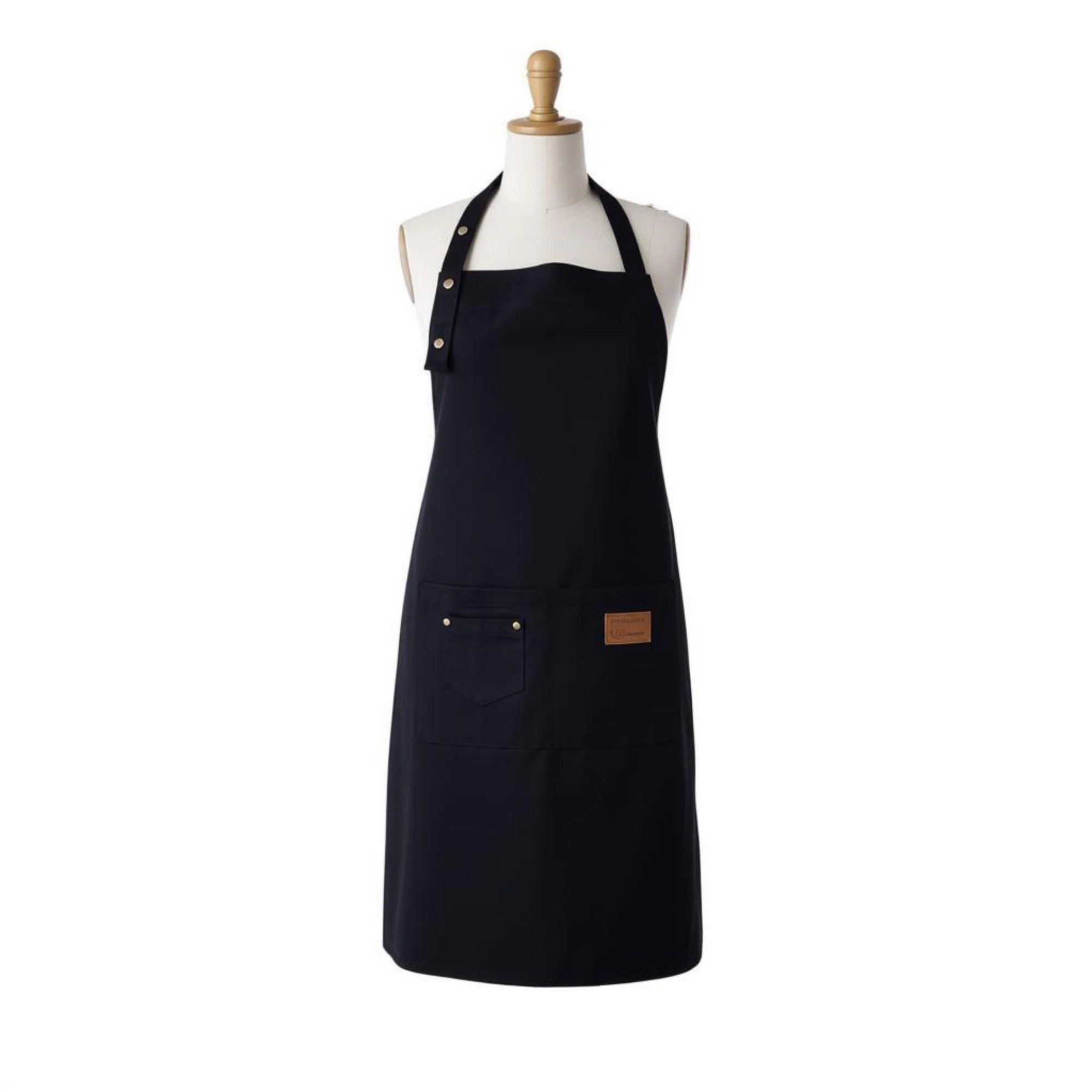 Alilang Unisex Kitchen Apron Cotton Blend Adjustable Neck with Pocket for Cooking Baking Crafting