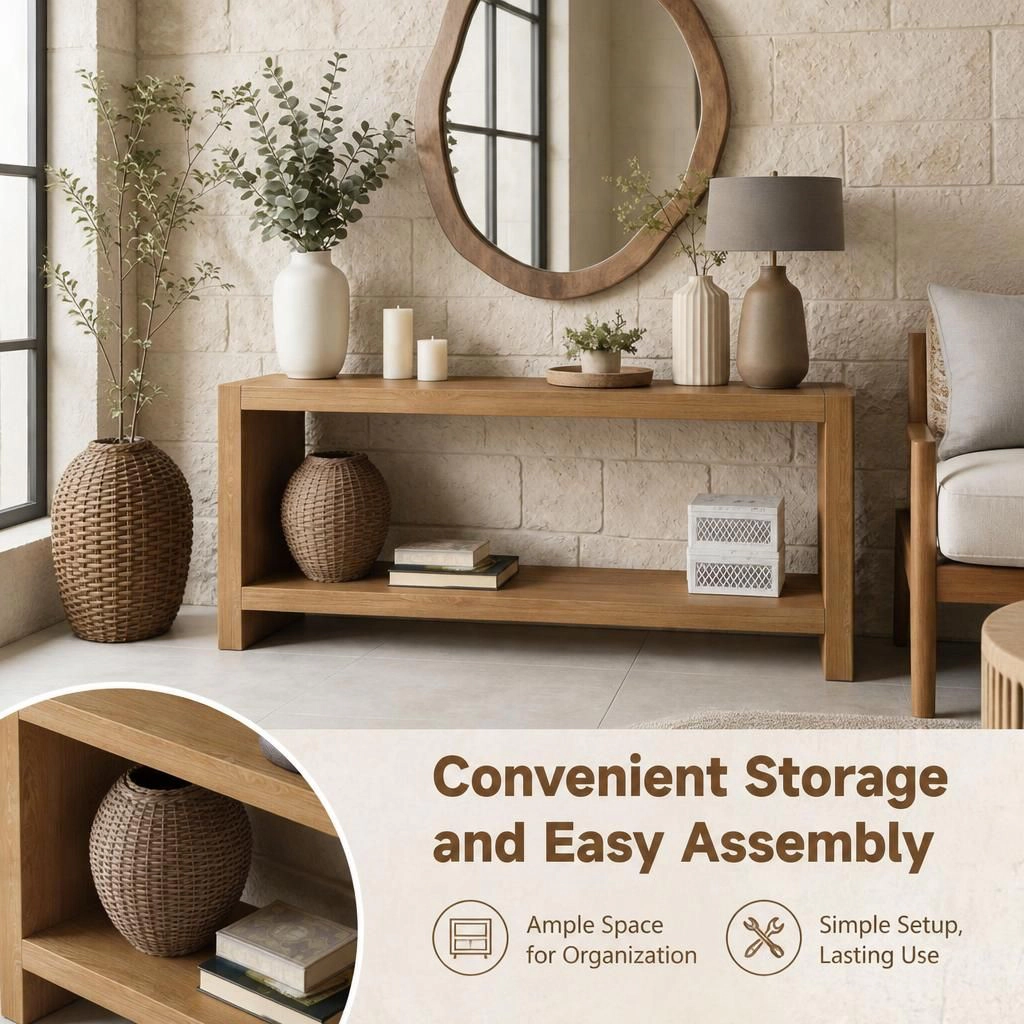 GOODSILO Long Narrow Console Table Narrow Sofa Table