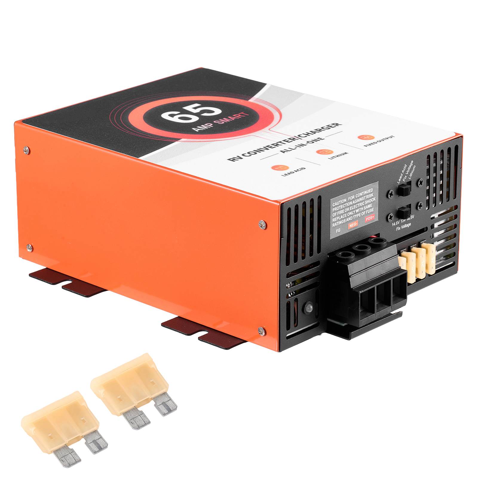 HONGGE RV Power Converter 110V AC to 12V DC RV Converter Battery Charger Multi Stage Smart Charging 13V to 16.5V