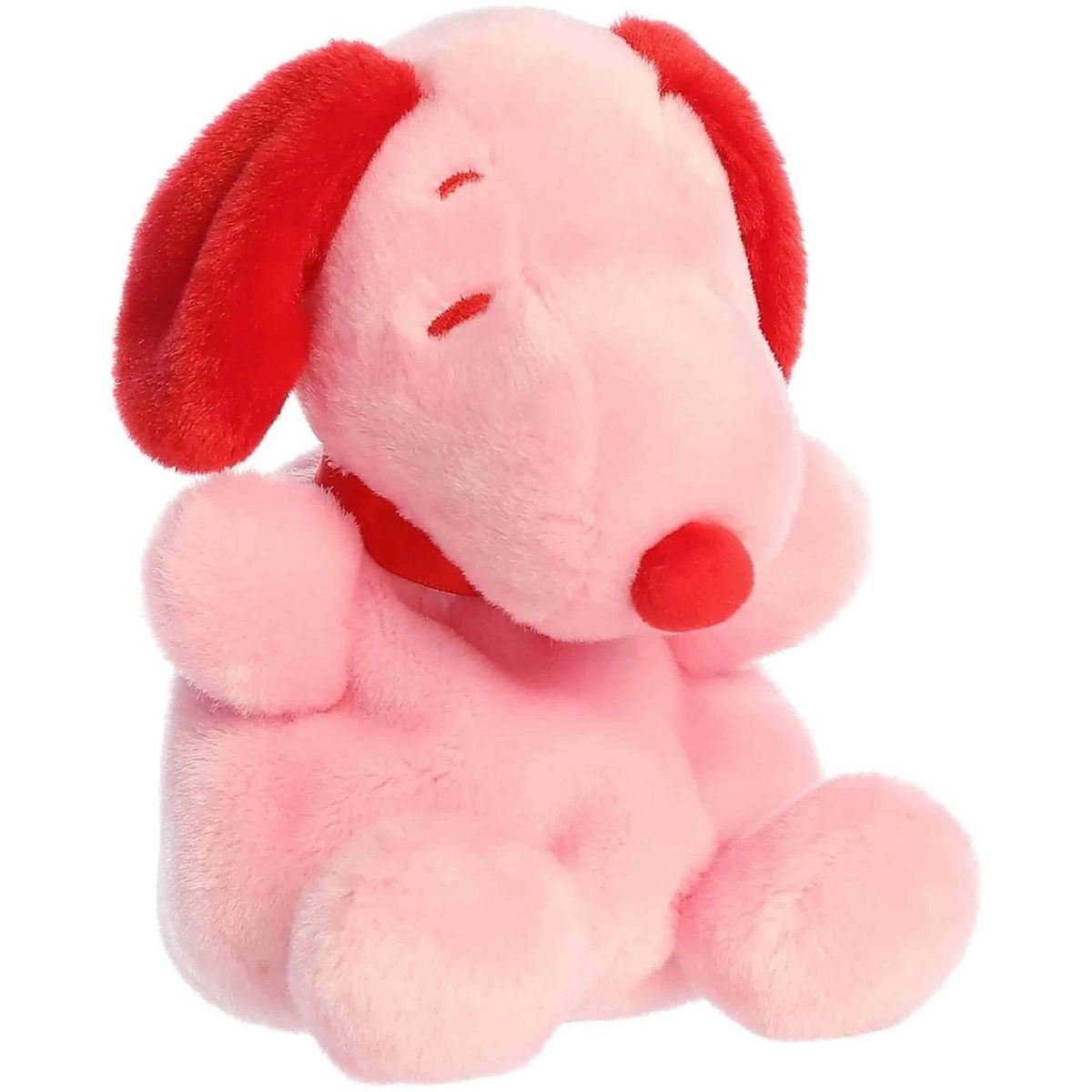 Aurora Palm Pals Peanuts Snoopy Red & Pink 5-Inch Stuffed Animal Plush
