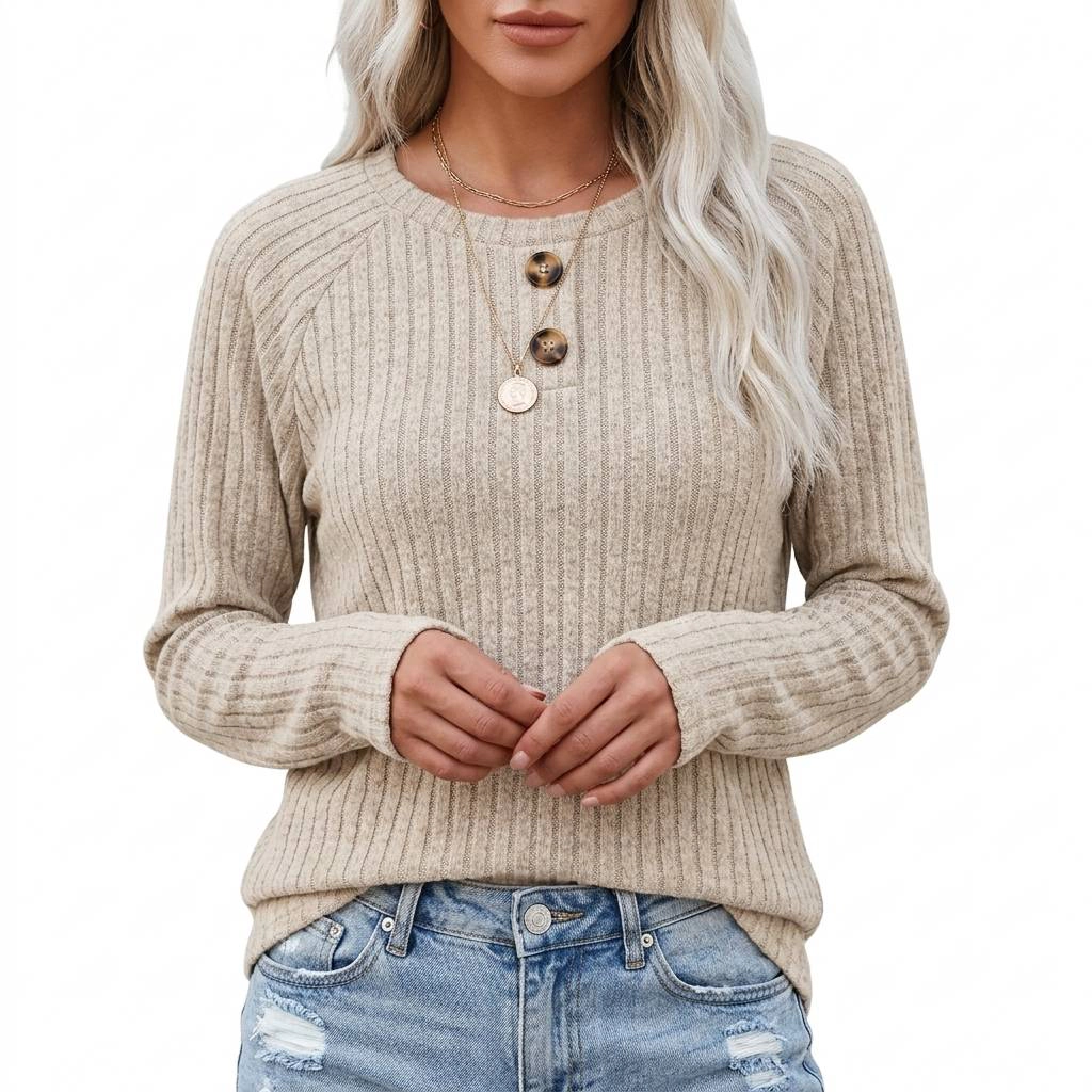 Arma Core Womens Dressy Tunic Crewneck Sweater