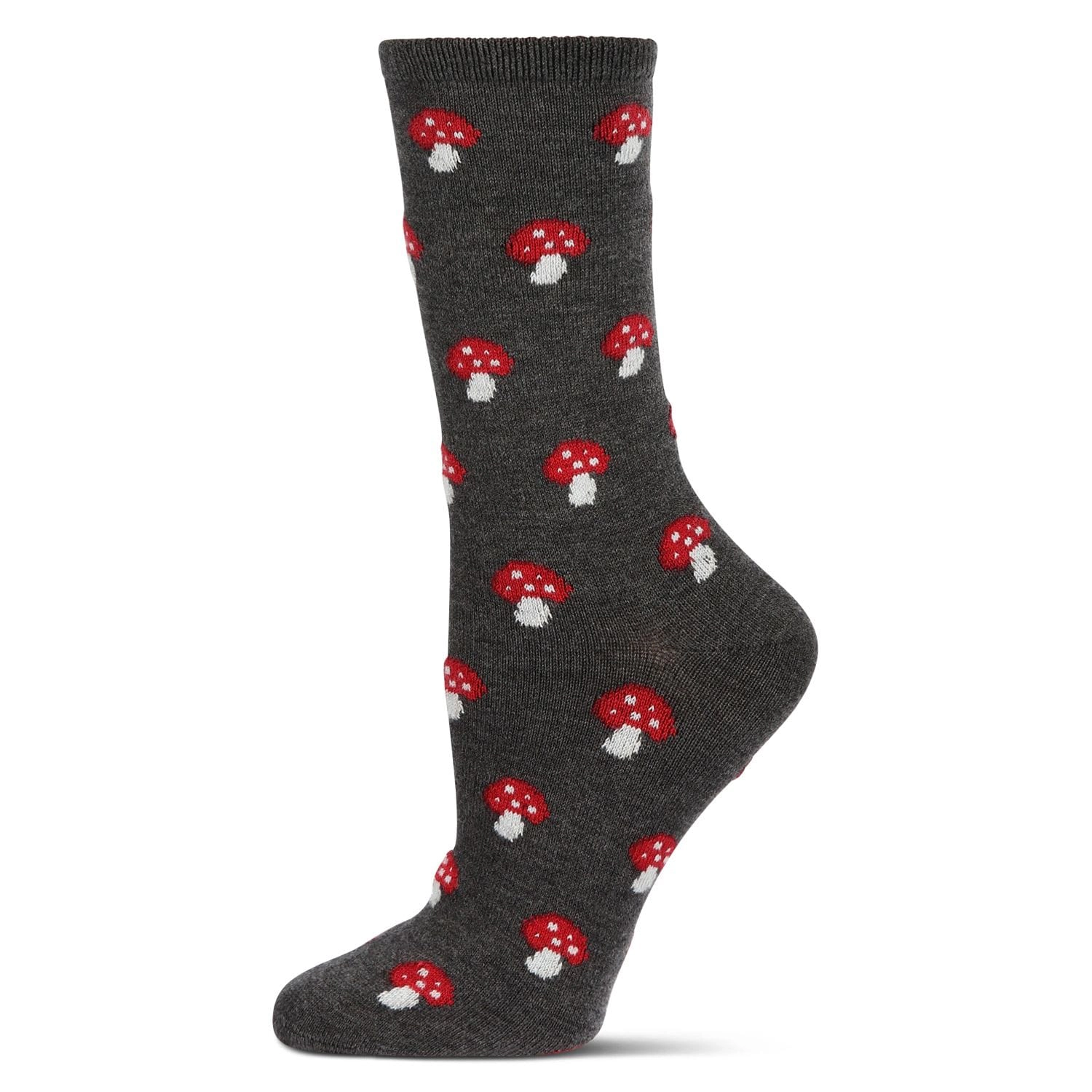 MeMoi Women's Soft Mushroom Cashmere Crew Socks