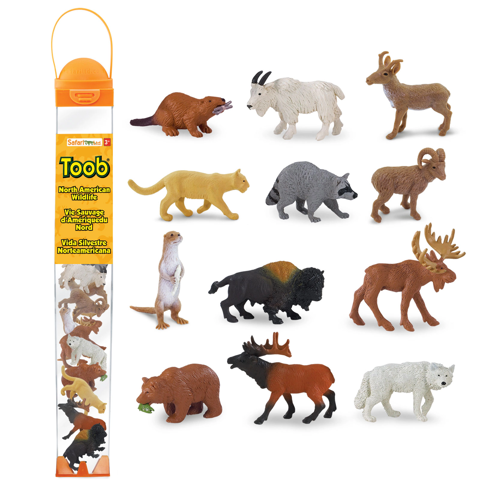 Safari Ltd. - North American Wildlife TOOB - contains 12 Mini Figurines