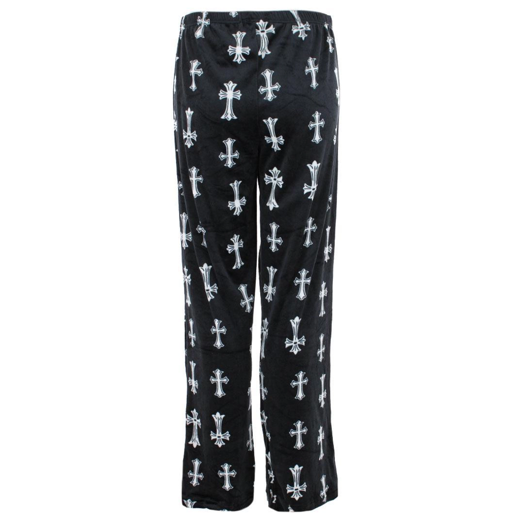 Weekending Women's Gothic Cross Velour Pajama Pants