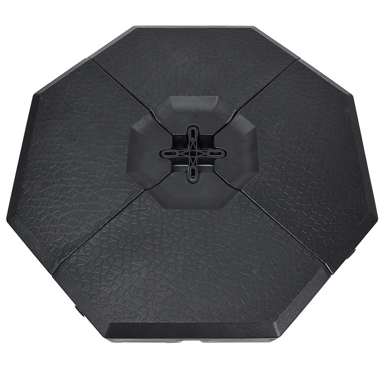 Hivvago 4 Pieces Patio Offset Umbrella Weights Base Plate Set