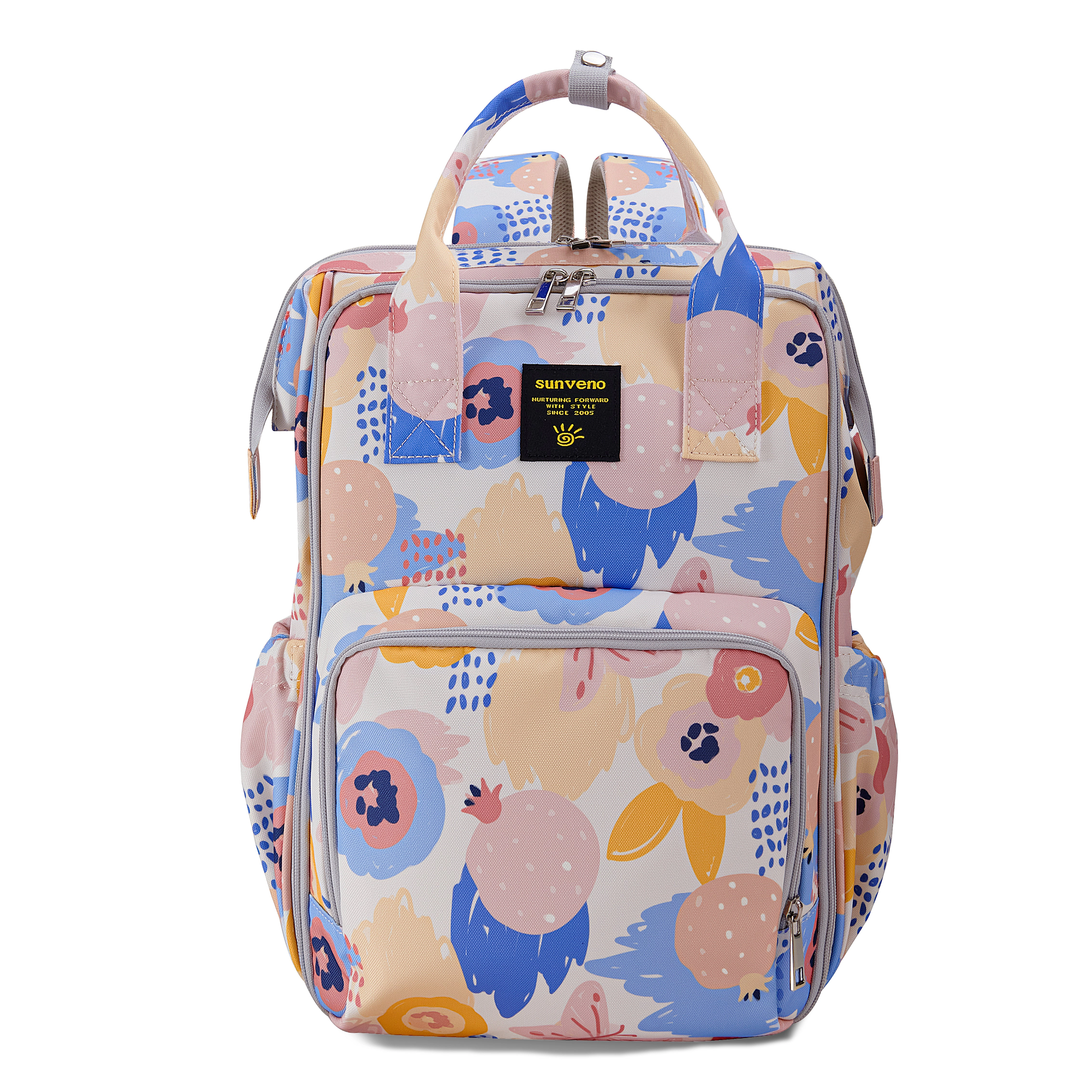SUNVENO Wide-Open Frame Diaper Bag Backpack