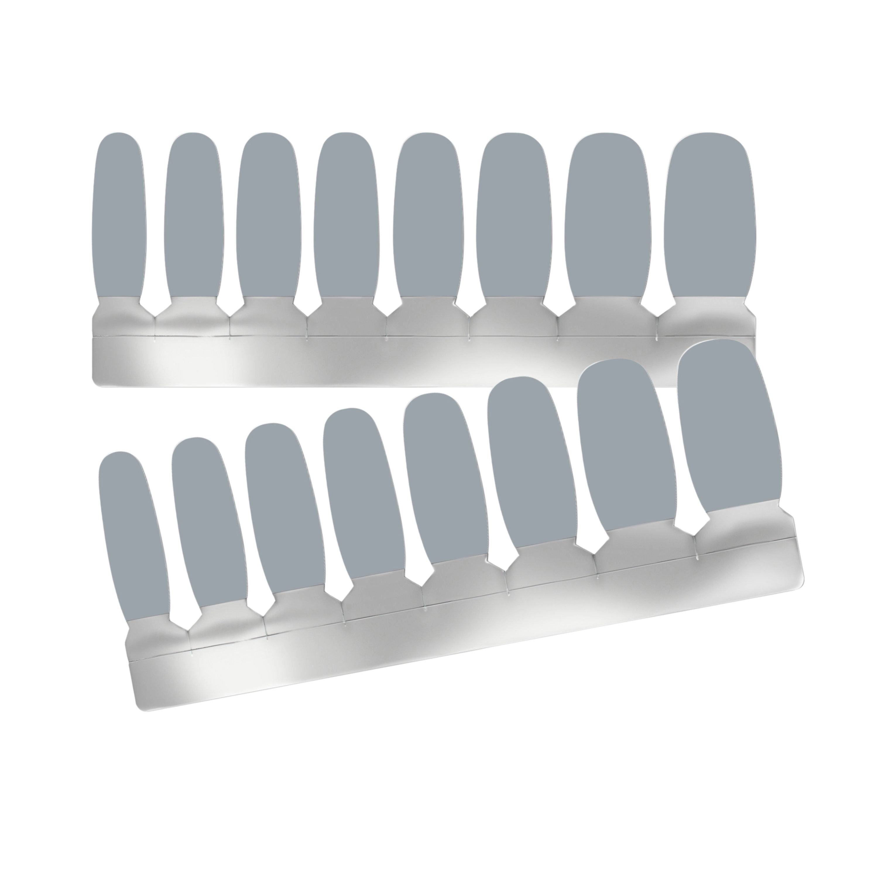 XPNail Women's Nail Polish Strips Medium Grey 16ct