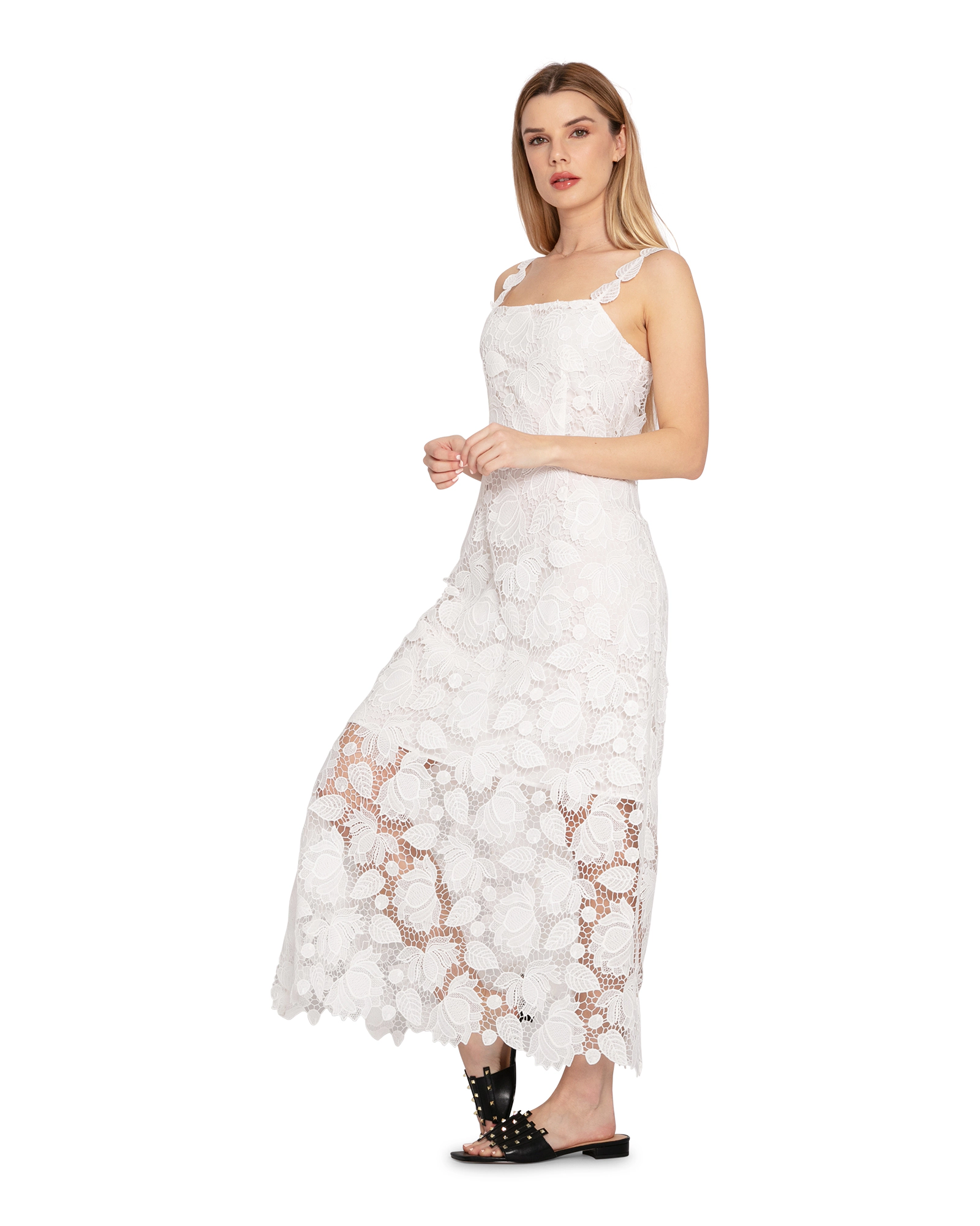 Belle & Bloom Womens Songbird Lace Maxi Dress